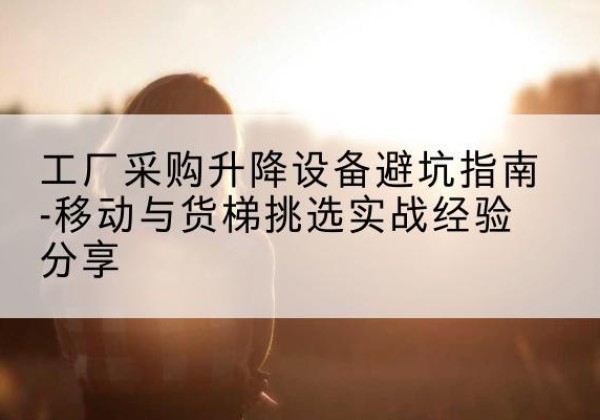 扎兰屯移动式升降机怎么选-工厂采购升降设备避坑指南-移动与货梯挑选实战经验分享